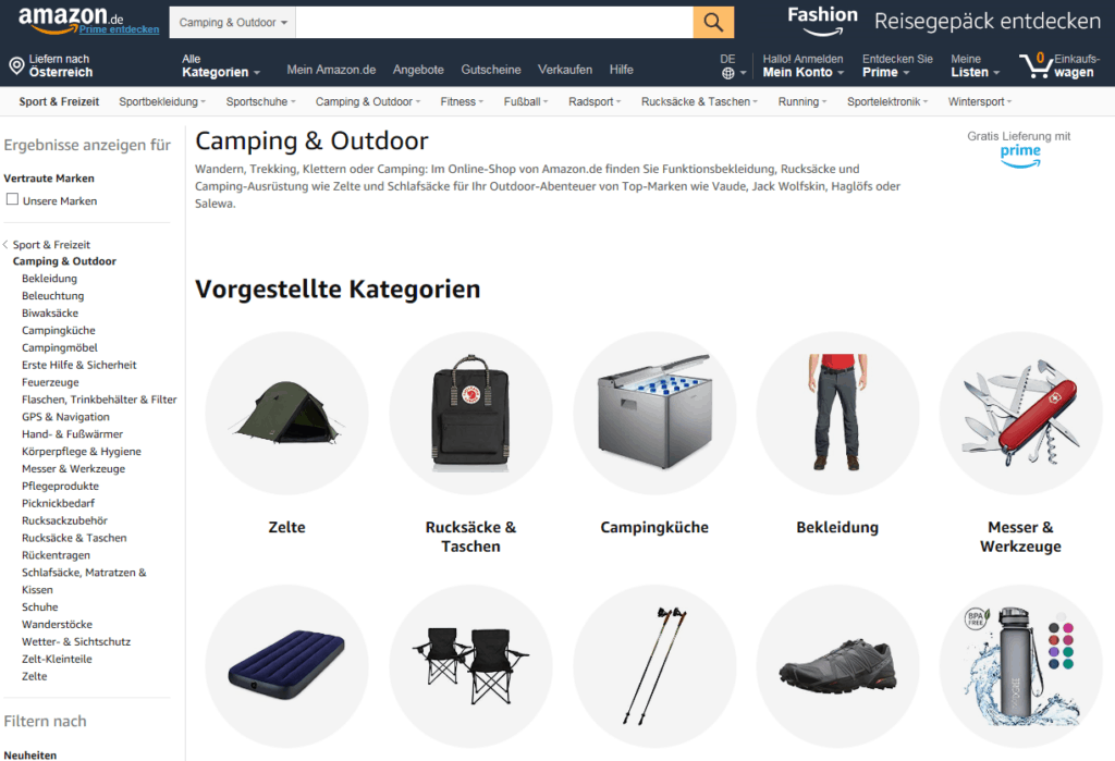 Camping-Shop